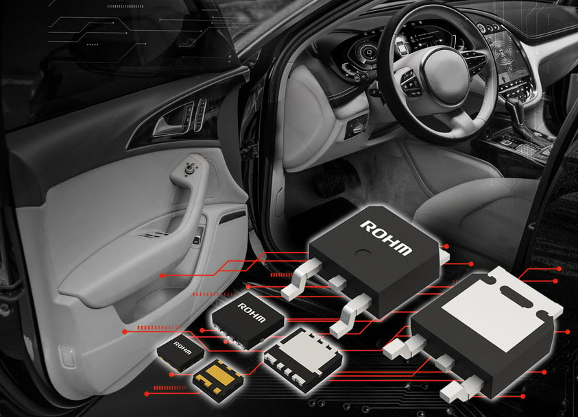 Les nouveaux MOSFET à canal N de ROHM offrent une fiabilité de montage élevée dans les applications automobiles